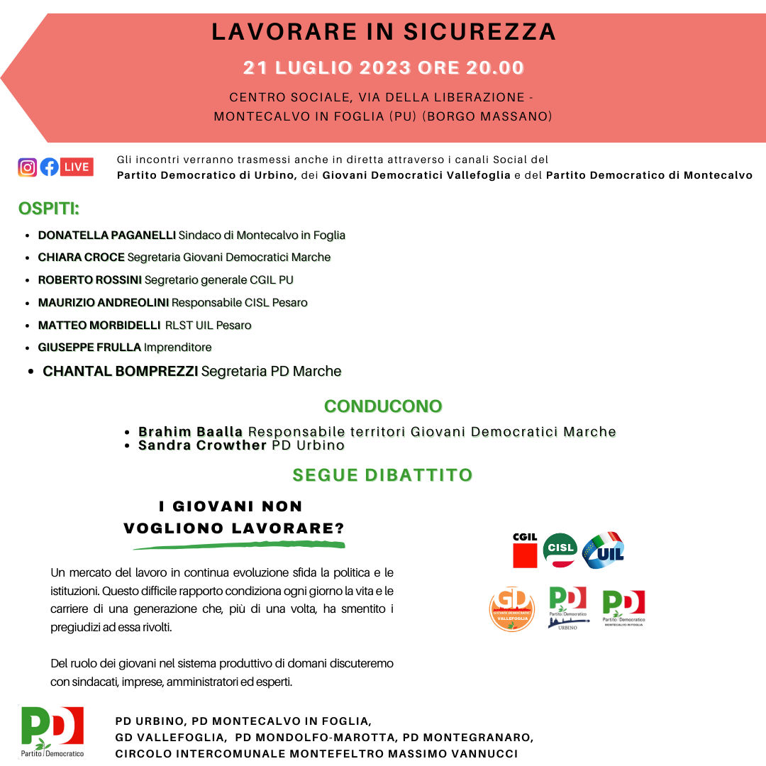 Lavorare in Sicurezza